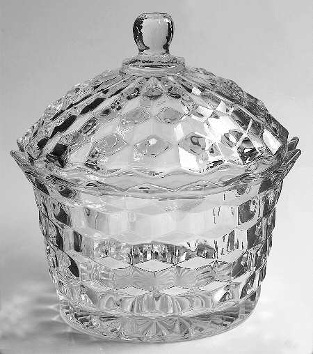 Whitehall Clear 6" Compote & Lid