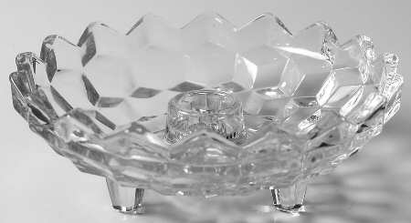 Whitehall Clear Flower Candlestick