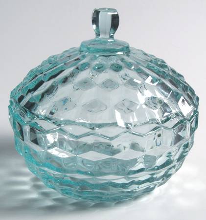 Whitehall Aqua Green Candy Box & Lid