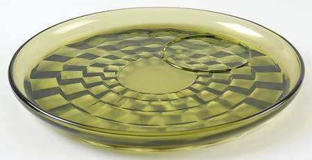 Whitehall Green (Avocado) Snack Plate Only No Punch Cup