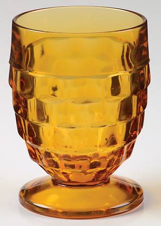 Whitehall Gold (Harvest Gold) Footed Tumbler
