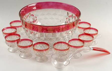 Whitehall Ruby Flash Crystal (14 Piece) Punch Set (PUN, 12 PCU, CLADP)