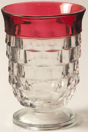 Whitehall Ruby Flash Crystal Juice Glass