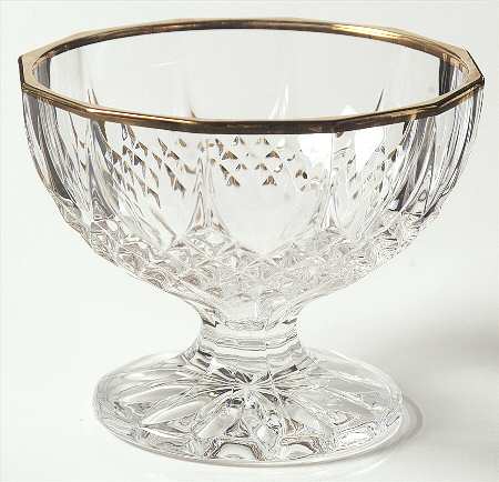 Longchamp Gold Large Candy Jar  No Lid