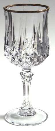 Longchamp Gold Wine Glass