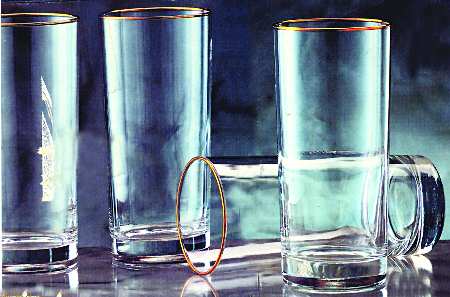 Viva (Gold Trim) Highball Glass