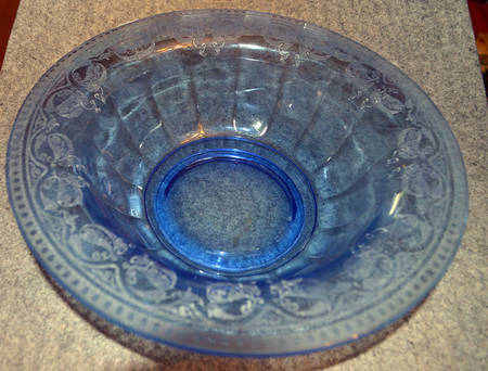 Etch 704 Dark Blue (Stem 3060) Flared Bowl
