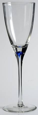 Diane Blue Wine Glass