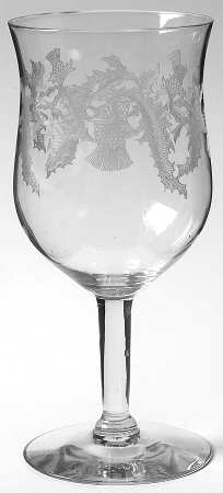 Thistle Water Goblet
