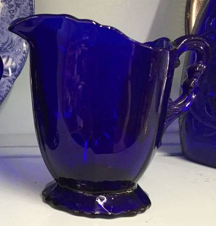 3400 Cobalt Blue 3400/68 Footed Creamer