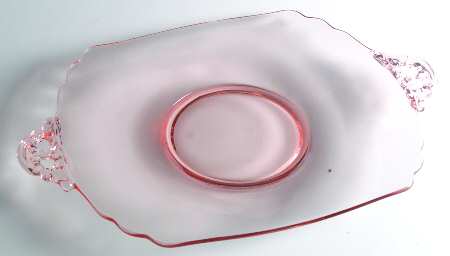 3400 Pink 16" Handled Plate (Shape 3400)