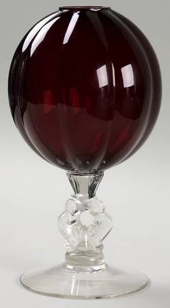 3400 Amethyst #3400/1236 8" Footed Ivy Vase