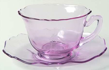 3400 Heatherbloom Cup and Saucer Set (Shape 3500)