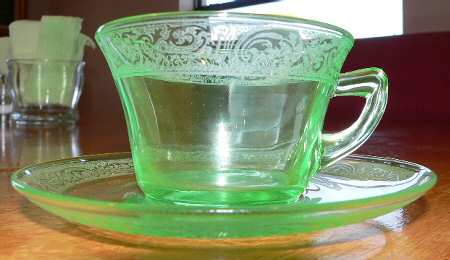 Florentine Green (Stem 3060) Cup & Saucer Set