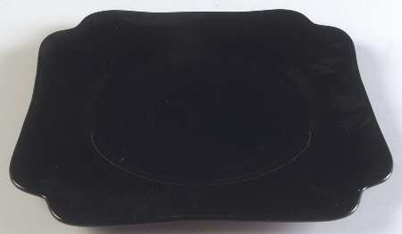 3400 Black 3400 Square Salad Plate