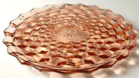 Whitehall Peach Cake Plate