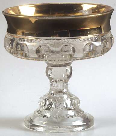 Gold Crown 5" Height Open Compote