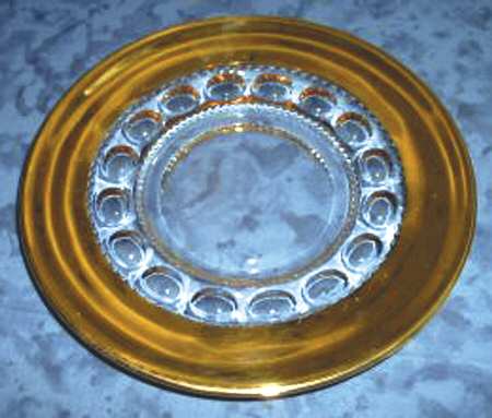 Gold Crown Luncheon Plate