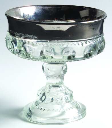Silver Crown Round Compote (Height X Width)