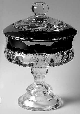 Silver Crown 7" Compote & Lid