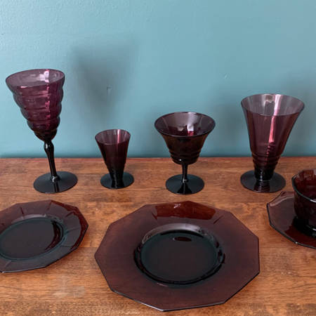 3077 Amethyst 3 Oz Footed Tumbler