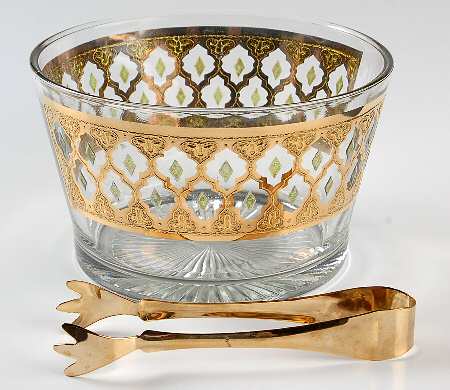 Valencia Ice Bucket with Tongs