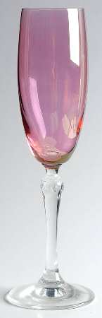 Bijoux Pink (Iridescent) Fluted Champagne