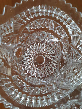 Wheat Sheaf Clear Cracker Jar No Lid