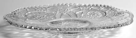 Wheat Sheaf Clear 10" Sandwich Plate