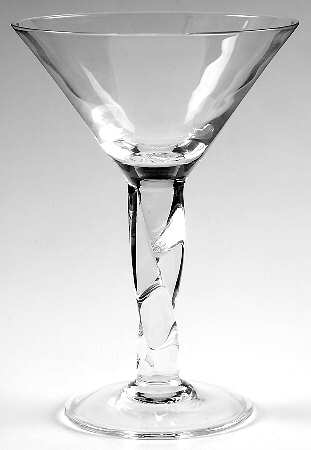Wisteria Martini Glass