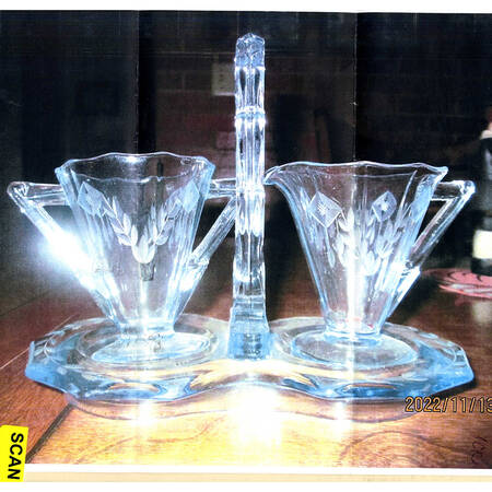 3077-1 Individual Creamer, Sugar and Tray Set