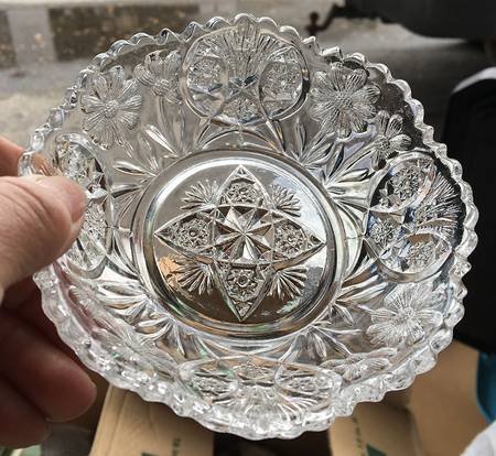 Daisy Clear Small Fruit Dessert Bowl