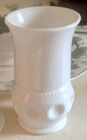 Color Crown Milk Glass Flat Iced Tea
