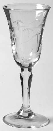 Old Bamboo Cordial Glass