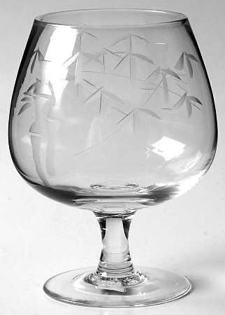 Old Bamboo Brandy Glass