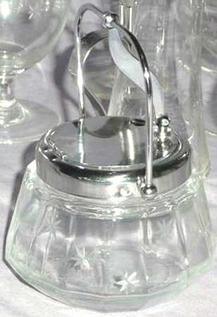 Star Dust Sugar Bowl & Metal Lid