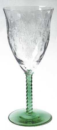 Harding Green (Stem 1426, Green Clear) by Central Glass Works
