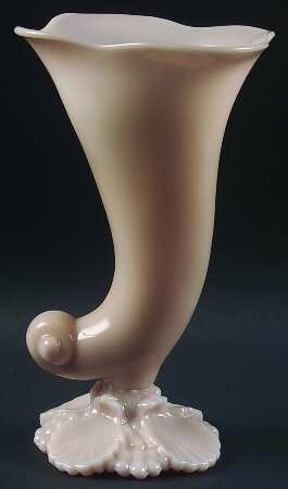 Seashell Crown Tuscan 9" Cornucopia Vase