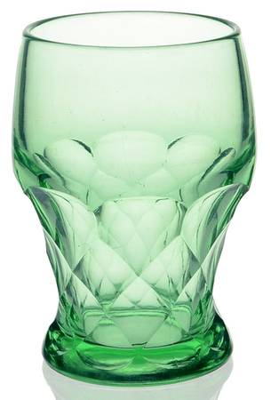 Georgian Light Green Emerald 12 Oz Flat Tumbler
