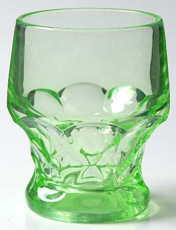 Georgian Light Green Emerald 5 Oz Flat Tumbler