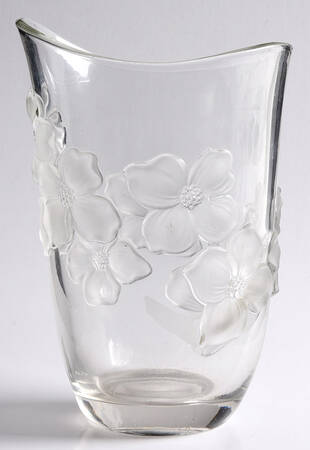 Dogwood Clear (Satin) 9" Flower Vase