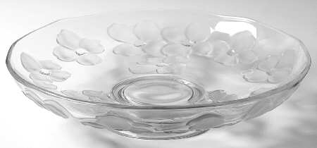 Dogwood Clear (Satin) 12" Cupped Bowl
