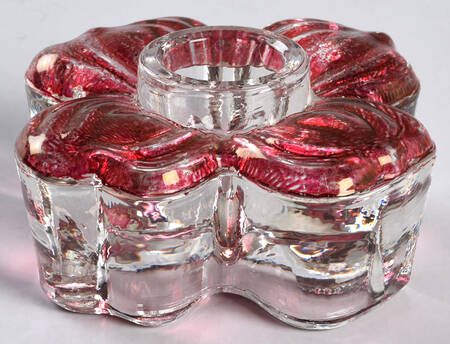 Dogwood Cranberry 1" Single Light Candlestick