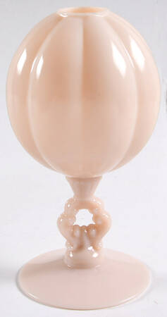 3400 Crown Tuscan (Pink Opaque) #3400/1236 8" Footed Ivy Vase