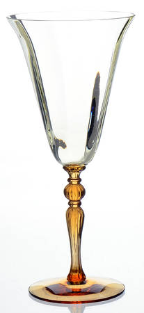 3035 Yellow (Yellow Bowl, Amber Stem) by Cambridge