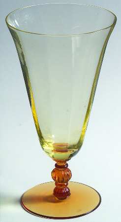 3035 Yellow (Yellow Bowl, Amber Stem) Iced Tea