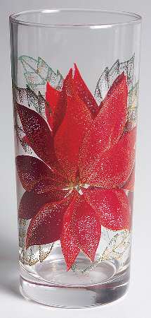 Poinsettia 14 Oz Flat Tumbler