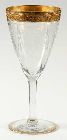 Etch 701 Clear (Full Gold Encrusted) Claret Wine