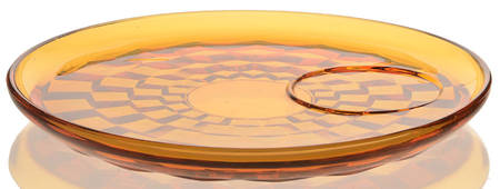 Whitehall Amber Snack Plate No Cup