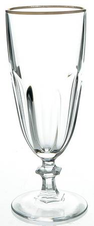 Rambouillet (Gold Trim) Fluted Champagne